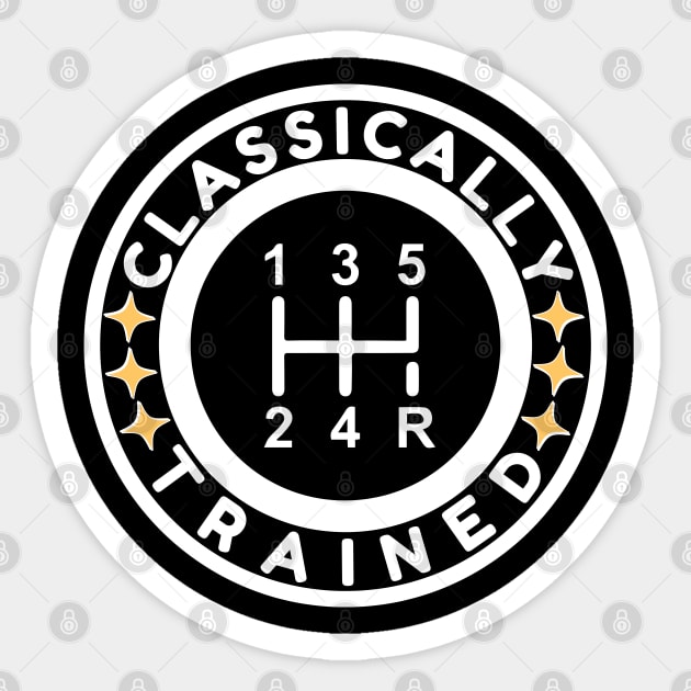 Classically Trained 80s Retro Sticker by The WYLD Tribe